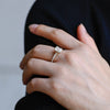 1.0 CT-3.0 CT Radiant Cut  CVD Diamond Pave Setting Engagement Ring