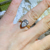 1.0-3.0 CT Pear CVD Diamond Bezel Twisted  Setting Engagement Ring