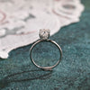 1.0-3.0 CT Oval Cut CVD Diamond Solitaire Engagement Ring