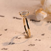 1.0-3.0 CT Emerald CVD Diamond Solitaire Engagement Ring