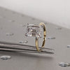 1.50 - 3.50 CT Emerald  CVD Diamond Solitaire Engagement Ring