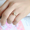 1.0 CT-3.0 CT Emerald  CVD Diamond Solitaire Engagement Ring