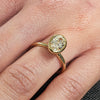 1.0 -3.0 CT  Oval CVD Diamond Bezel Solitaire Engagement Ring
