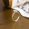 1.0 -3.0 CT Emerald  CVD Diamond  Solitaire Engagement Ring