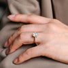 1.0 - 3.0 CT Oval  CVD Diamond  Solitaire Engagement Ring
