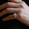 1.0 - 3.0 CT Round CVD Diamond  Solitaire Engagement Ring
