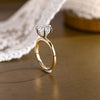 1.0 - 3.0 CT Round CVD Diamond Solitaire Engagement Ring