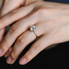 1.0 - 3.0 CT Round CVD Diamond Solitaire Engagement Ring