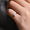 1.0-3.0 CT Pear CVD Diamond Solitaire Engagement Ring