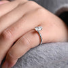 1.0-3.0 CT Pear CVD Diamond Solitaire Engagement Ring