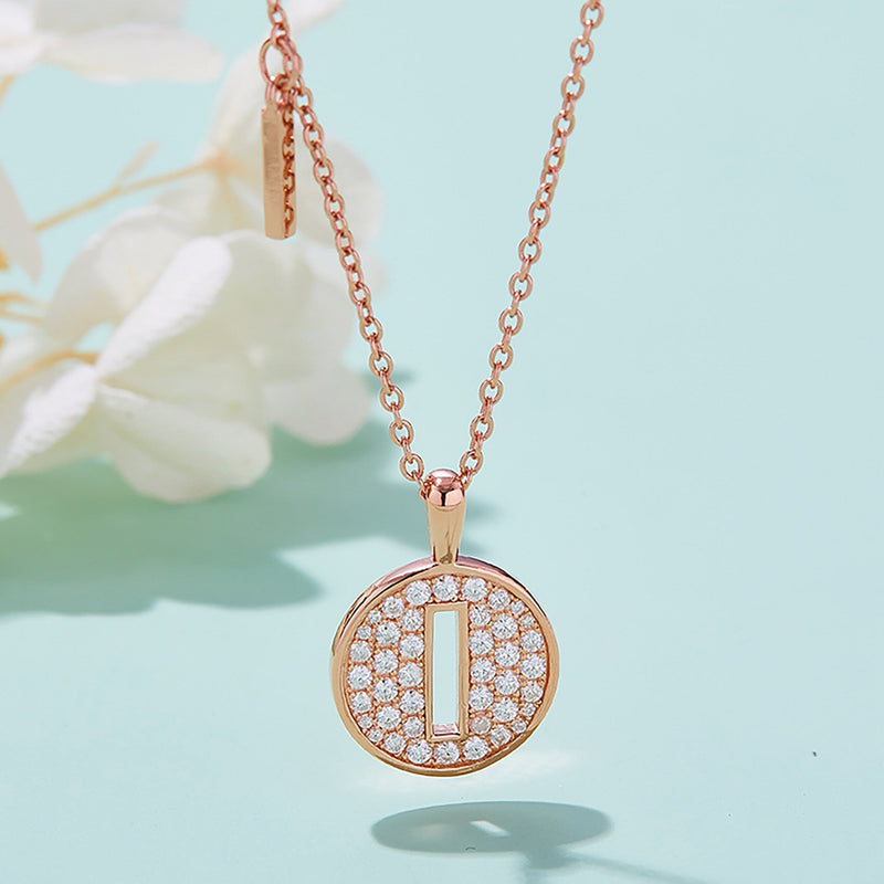 Customized "I" Letter Moissanite Diamond Necklace