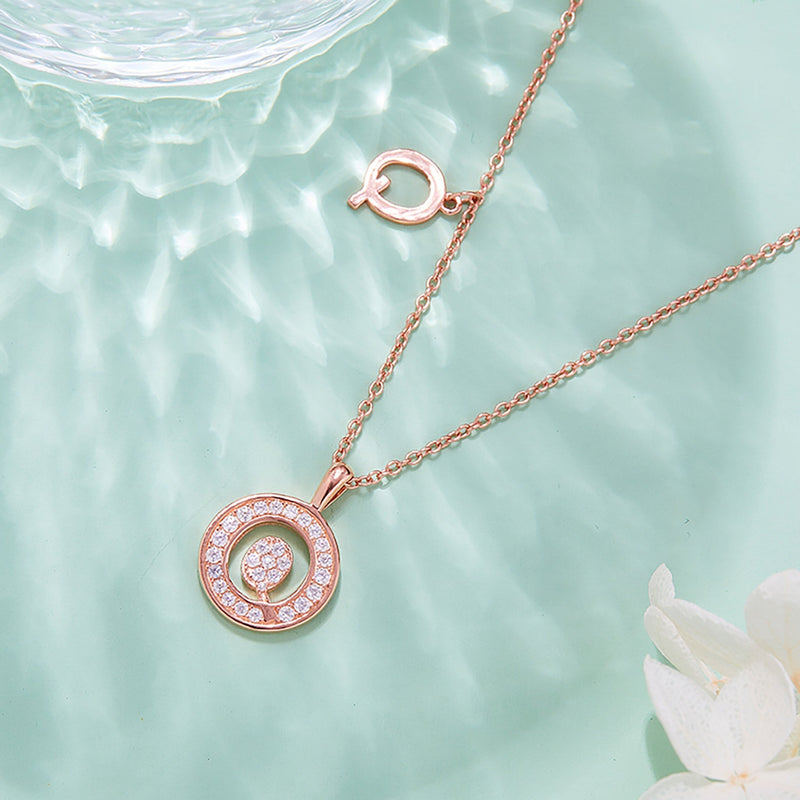 Customized "Q" Letter Moissanite Diamond Necklace