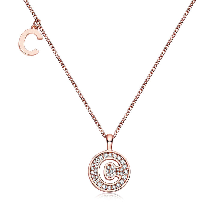 Customized "C" Letter Moissanite Diamond Necklace
