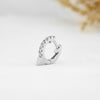 0.26 TCW Round Moissanite Diamond Huggie Hoop Earrings