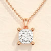 1.0 CT Cushion Moissanite Diamond Solitaire Necklace