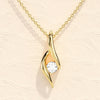 0.10 TCW Round Moissanite Diamond Soloitaire Necklace