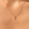 0.10 TCW Round Moissanite Diamond Soloitaire Necklace