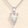 1.0 CT Pear Moissanite Diamond Solitaire Necklace