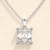 1.0 CT Asscher Moissanite Diamond Solitaire Necklace