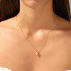 1.0 CT Princess Moissanite Diamond Solitaire Necklace