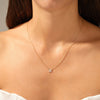 0.40 TCW Marquise Moissanite Diamond Clover Pendent Necklace