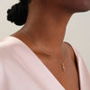 0.22 TCW Round Moissanite Diamond Cross Pendent Necklace