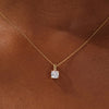 1.0 CT Cushion Moissanite Diamond Solitaire Necklace