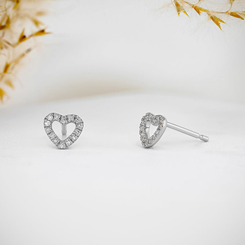0.80 TCW Round Moissanite Diamond Stud Earrings