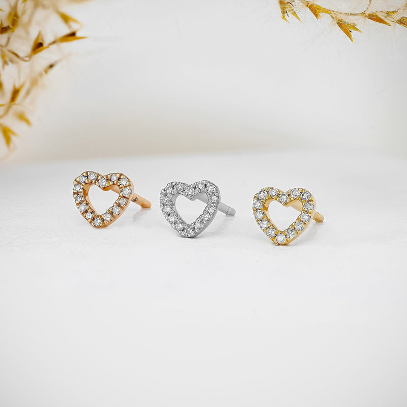 0.80 TCW Round Moissanite Diamond Stud Earrings