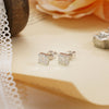 2.0 TCW Asscher Moissanite Diamond Solitaire Stud Earrings