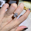2.50 - 4.50 CT Oval CVD Diamond Solitaire Engagement Ring
