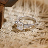 1.0 - 3.0 CT Radiant F/VS1 CVD Diamond Three Stone Style Engagement Ring