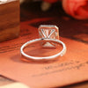 2.0-4.0 CT Radiant CVD Diamond halo Pave Setting Engagement Ring