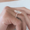 3.0 - 7.0 CT Marquise CVD Diamond Hidden Halo & Pave Engagement Ring