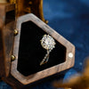 1.0-3.0 CT Round CVD Diamond Unique Engagement Ring
