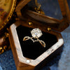 1.0-3.0 CT Round CVD Diamond Unique Engagement Ring