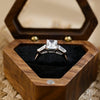 1.0 - 3.0 CT Radiant F/VS1 CVD Diamond Three Stone Style Engagement Ring