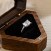 1.0 - 3.0 CT Radiant CVD Diamond Solitaire Engagement Ring