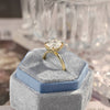 1.0-3.0 CT Oval  CVD Diamond Solitaire Engagement Ring
