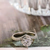 1.0-3.0 CT Round CVD Diamond Pave Setting Engagement Ring