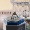 1.0-3.0 CT Round CVD Diamond Pave Setting Engagement Ring
