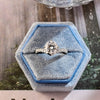 1.0-3.0 CT Round CVD Diamond Pave Setting Engagement Ring