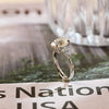 1.0-3.0 CT Oval CVD Diamond Three stone style Engagement Ring