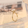 1.0-3.0 CT Round CVD Diamond Solitaire Engagement Ring