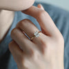1.0-3.0 CT Radiant CVD Diamond Solitaire Engagement Ring