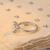 1.0-3.0 CT Oval CVD Diamond Solitaire Engagement Ring