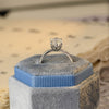 1.0-3.0 CT Oval CVD Diamond Solitaire Engagement Ring