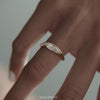 1.0CT-2.0CT East West Marquise Cut Moissanite Diamond Engagement Ring