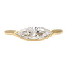 1.0CT-2.0CT East West Marquise Cut Moissanite Diamond Engagement Ring