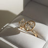 2.0CT-4.0CT Oval Cut Moissanite Bezel Set Two Stone Diamond Ring